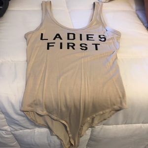 Ladies first body suit